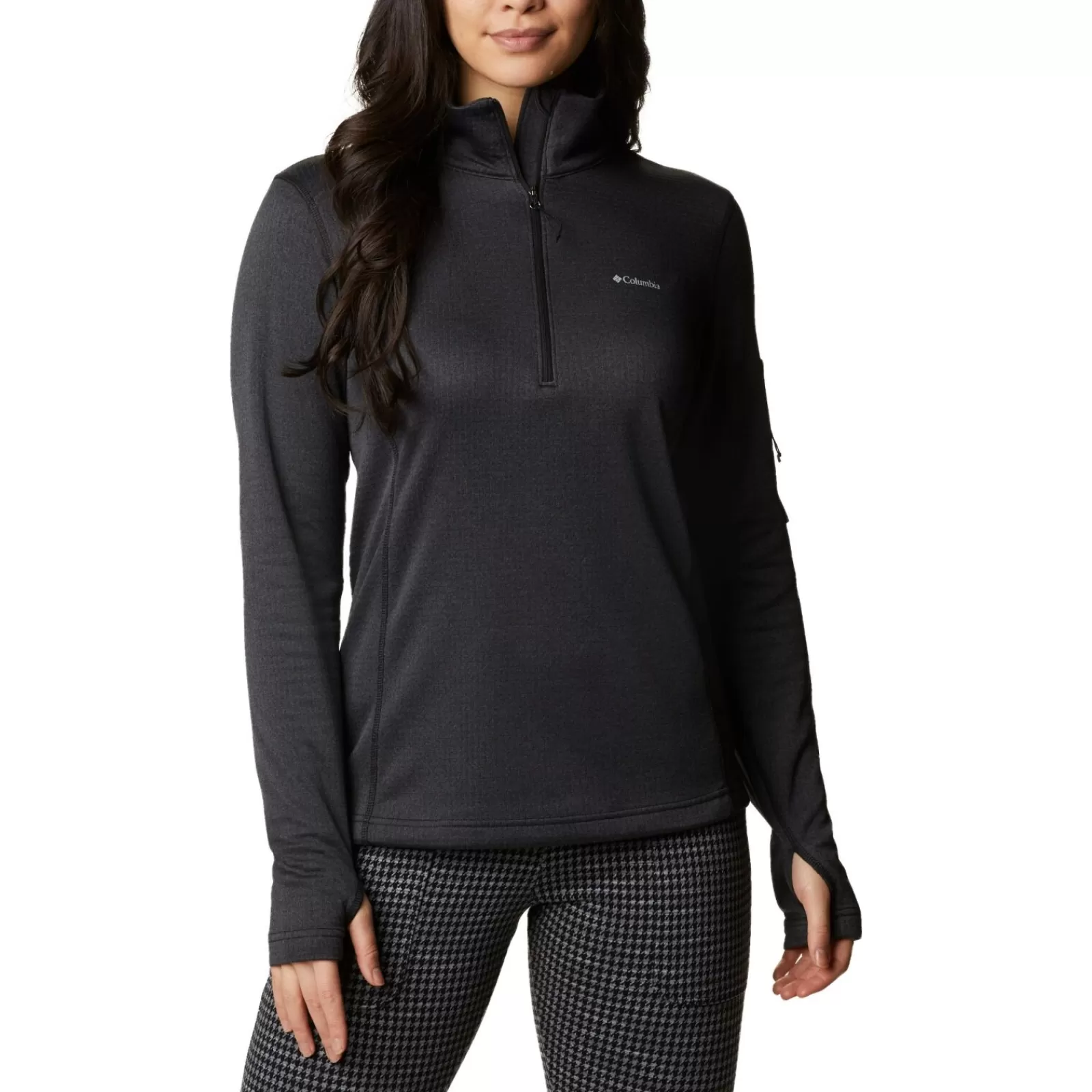 Columbia Park View Grid Fleece Zip Women's-Women Jumper