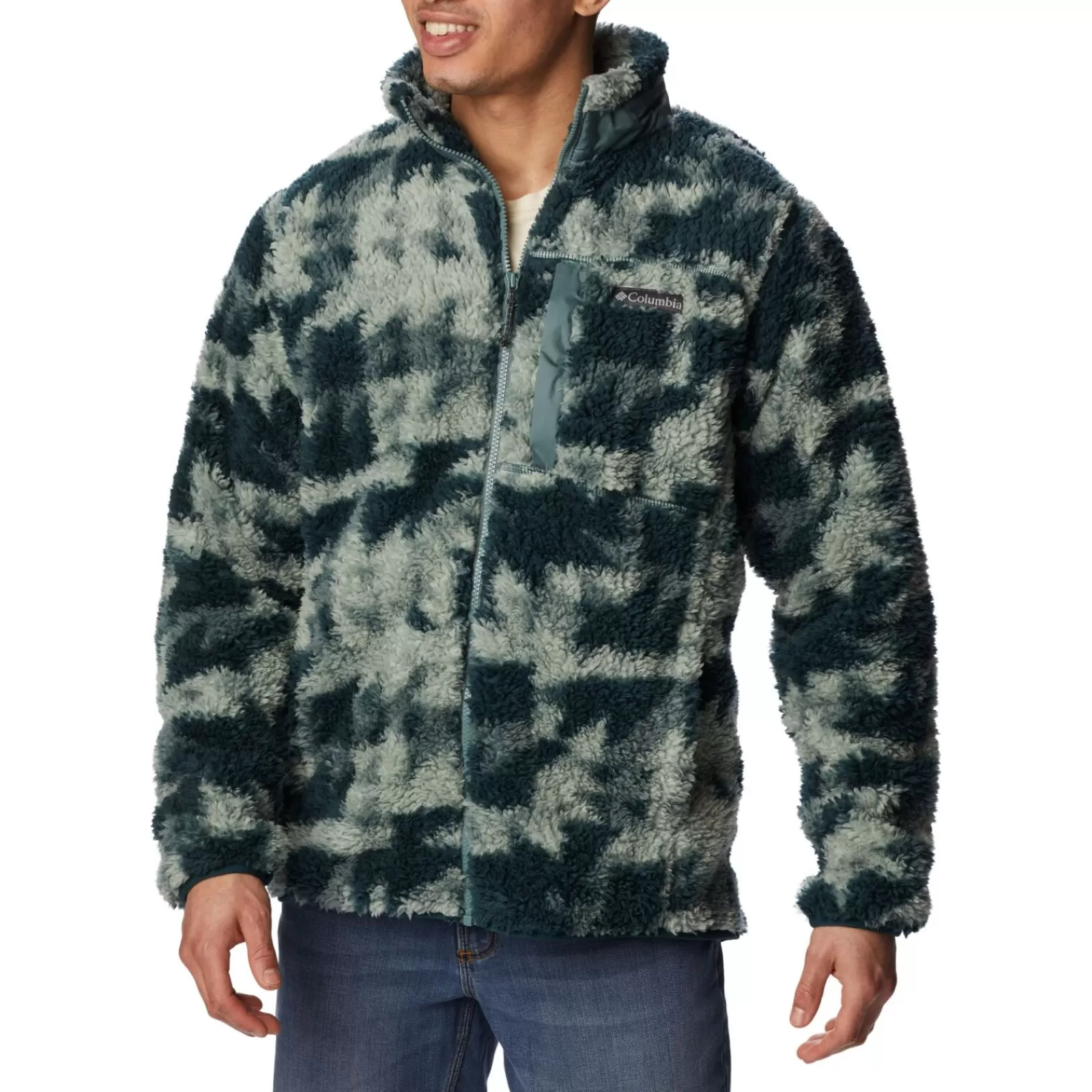 Men Columbia Jumper< Winter Pass Print Fleece Full Zip