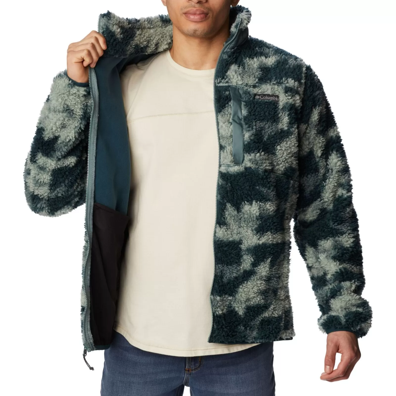 Men Columbia Jumper< Winter Pass Print Fleece Full Zip