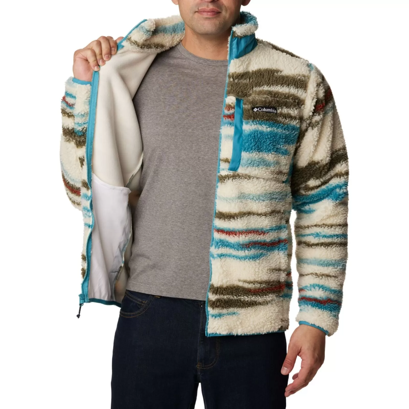 Men Columbia Jumper< Winter Pass Print Fleece Full Zip