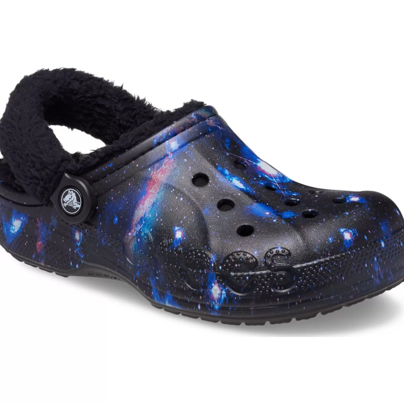 Crocs™ Crocs Baya Lined Fuzz Strap Graphic Clog-Women Clogs