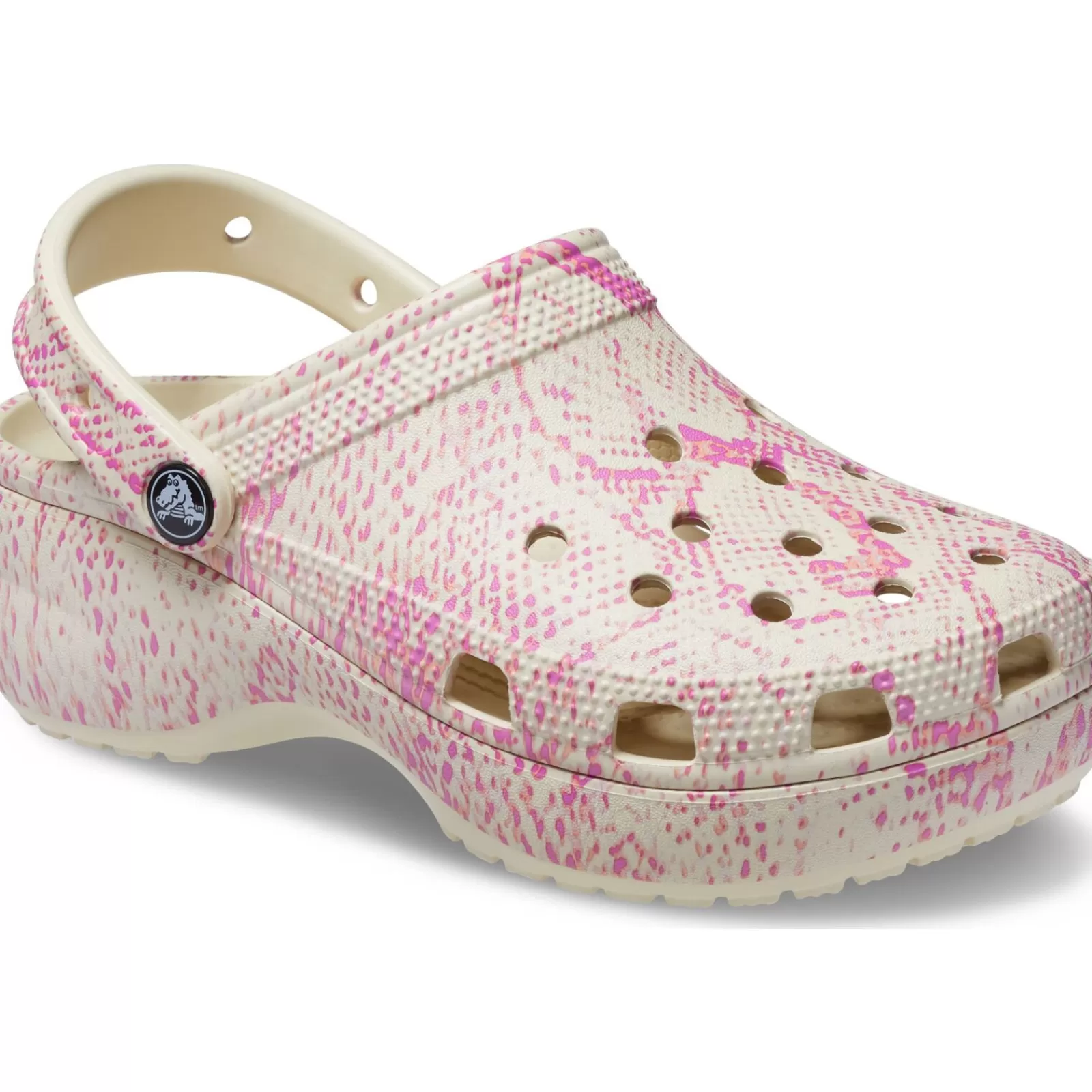 Crocs™ Crocs Classic Platform Snake Print Clog Women-Women Clogs