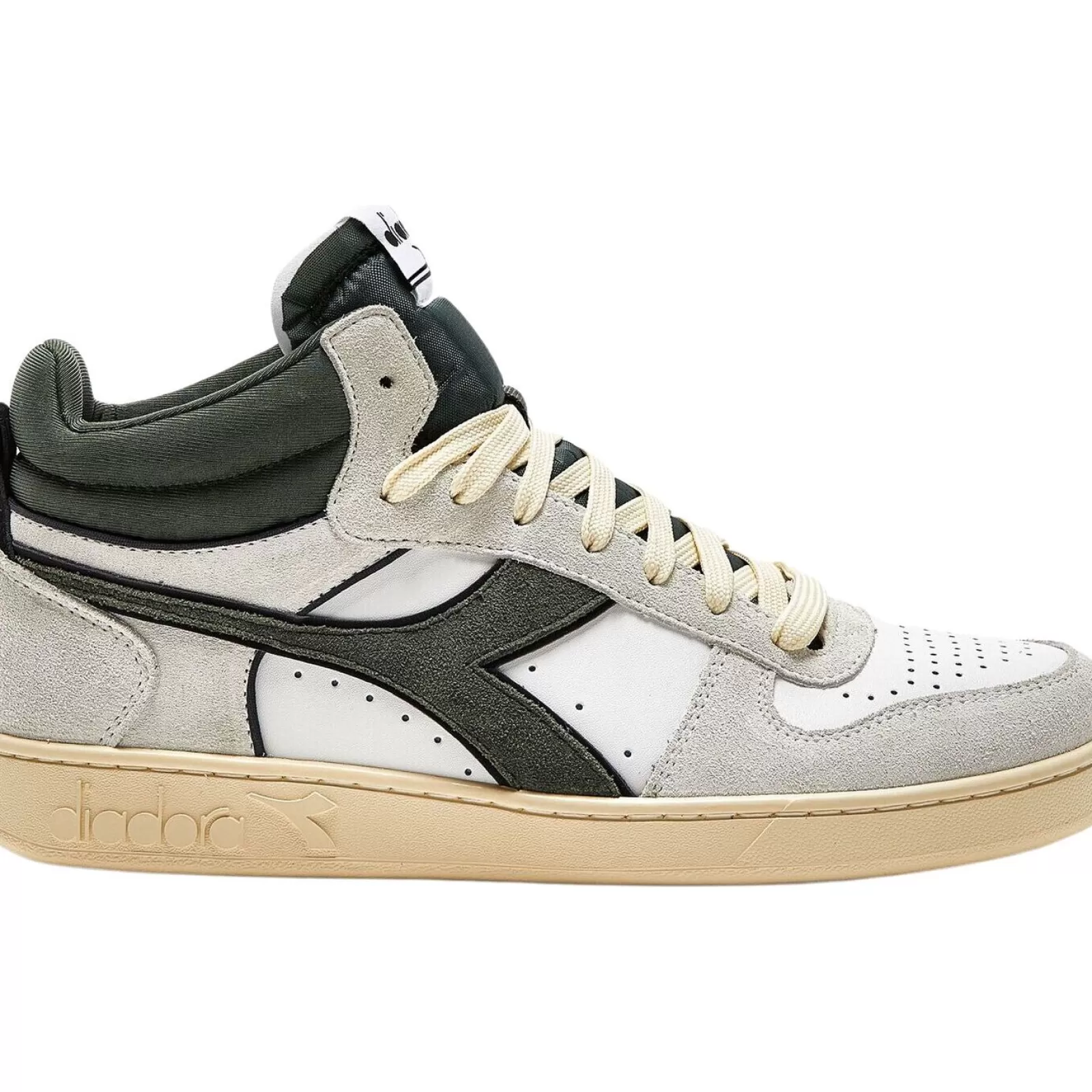 DIADORA Magic Basket Demi Cut Suede Leather-Women Shoes