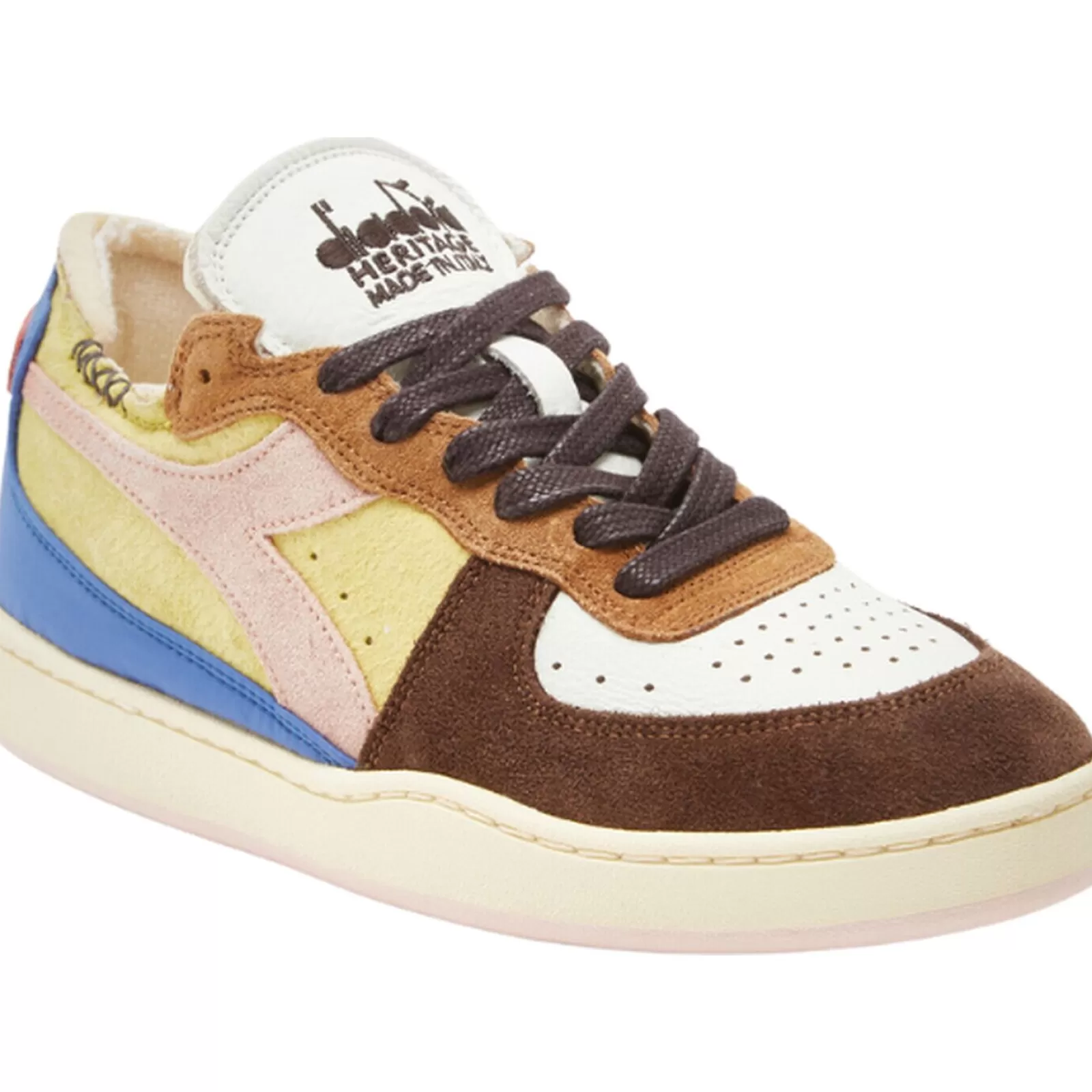 DIADORA Mi Basket Row Cut Choco Breakfast-Women Sneakers