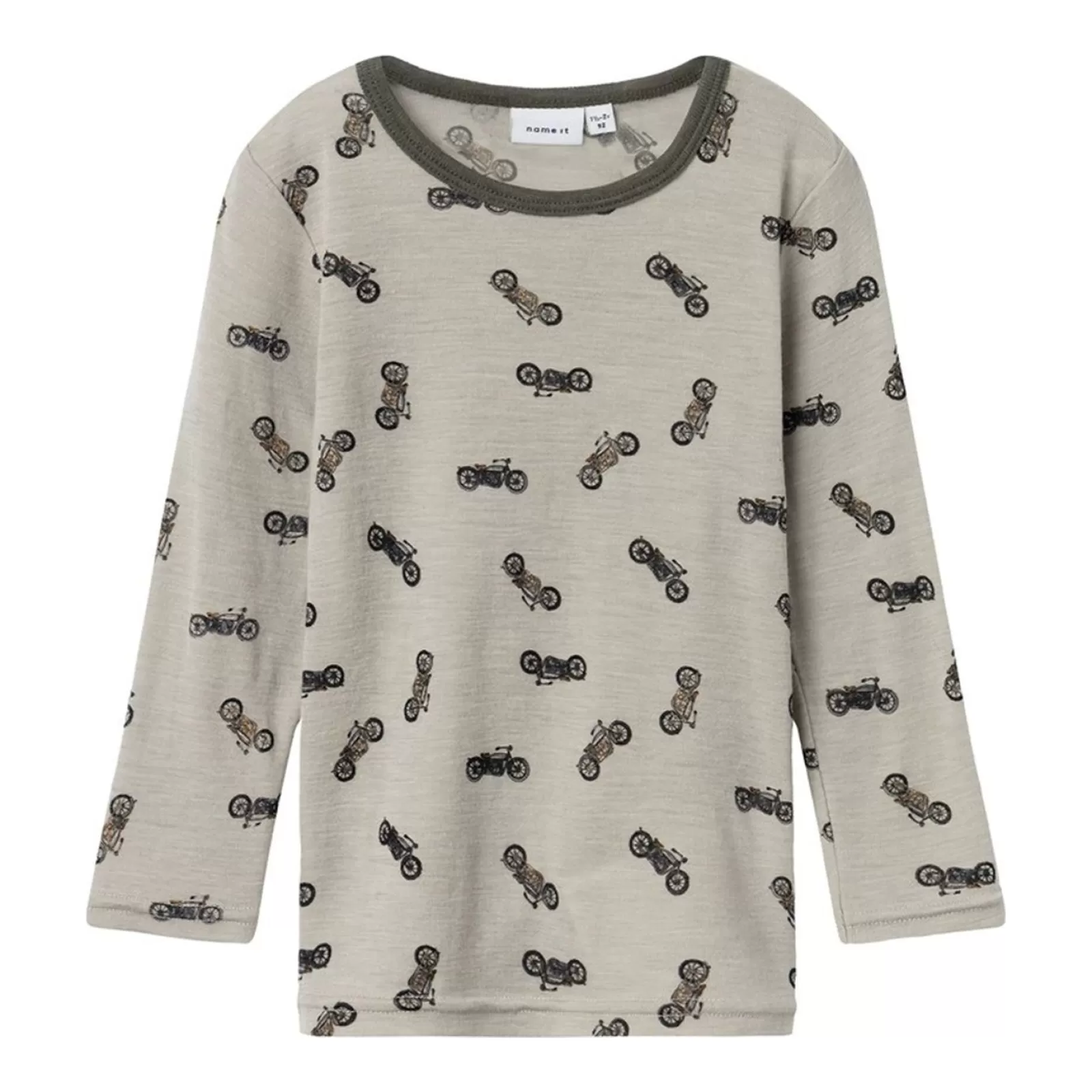 Kids Name It Thermal Clothing< Wool Rib Long Sleeved Top