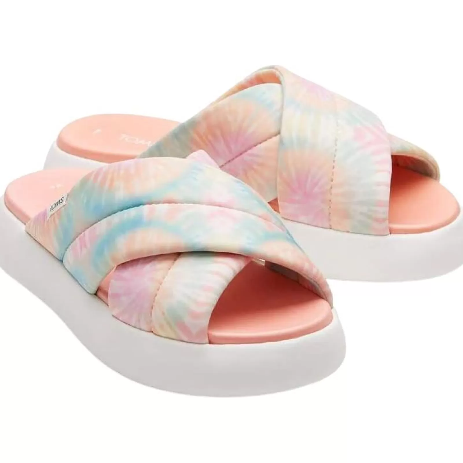 TOMS Tiedye Repreve Jersey Mallow Crossover Sandal-Women Slippers